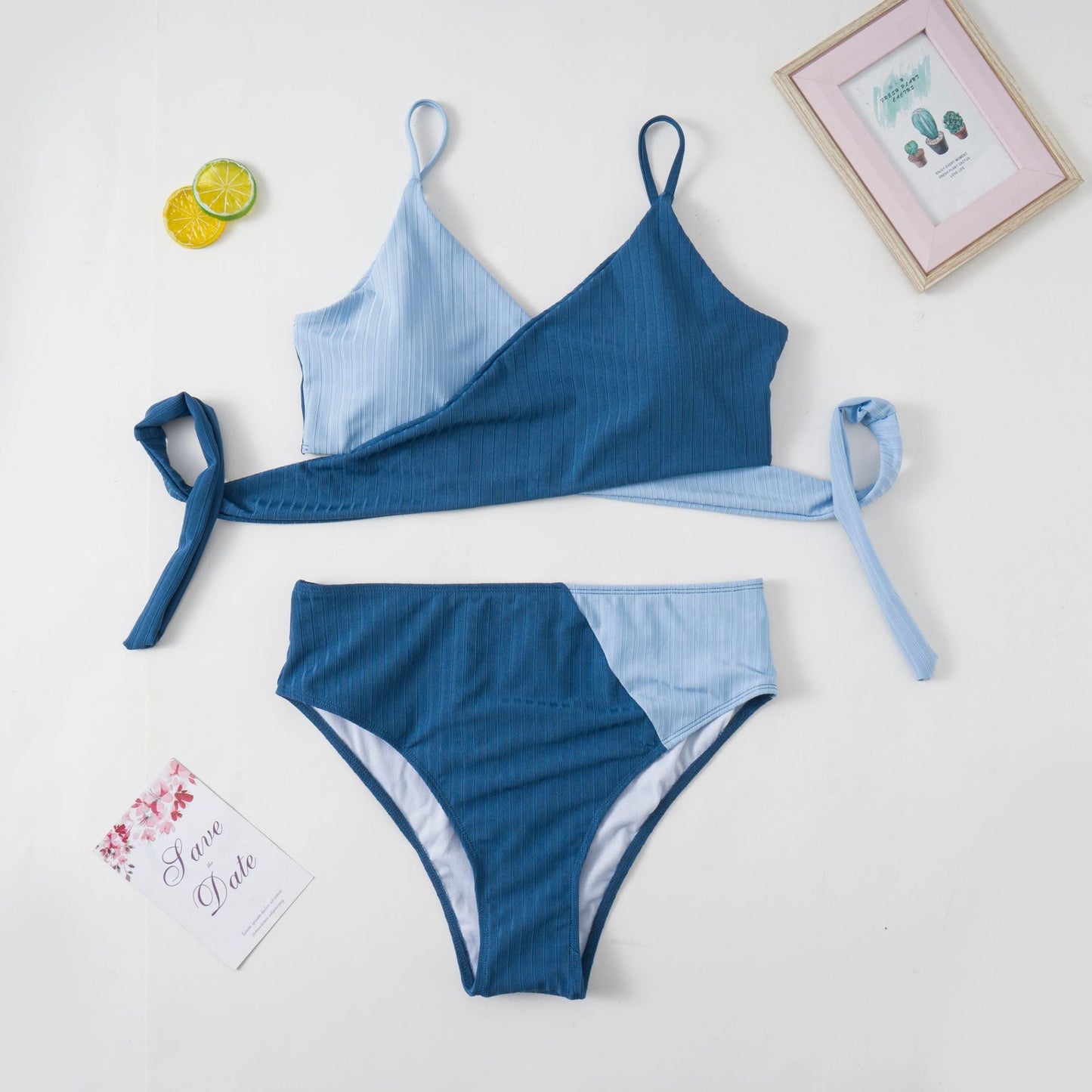 NIMA roze bikini grote maten met bloemenprint