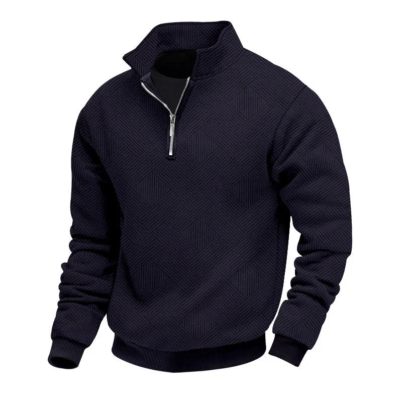Men's half-zip knit sweater – warm & timeless