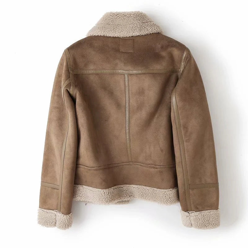 Heili | sherpa fleece bomber jacket