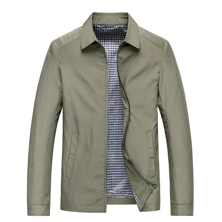 Casual transitional jacket for men with long sleeves – light protection