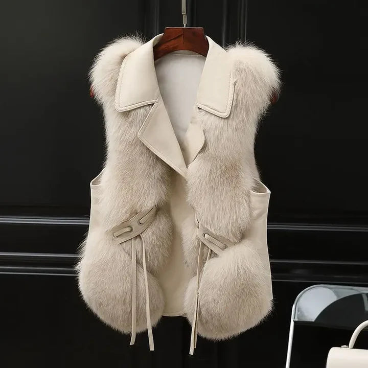 Megane – elegant fur vest with a luxurious look
