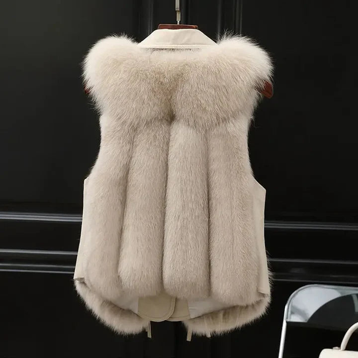 Megane – elegant fur vest with a luxurious look
