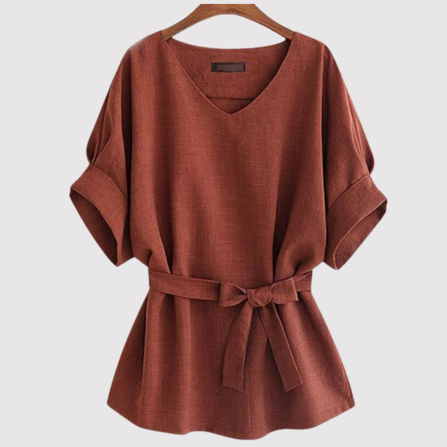 NIMA Losse Blouse Met Korte Mouwen