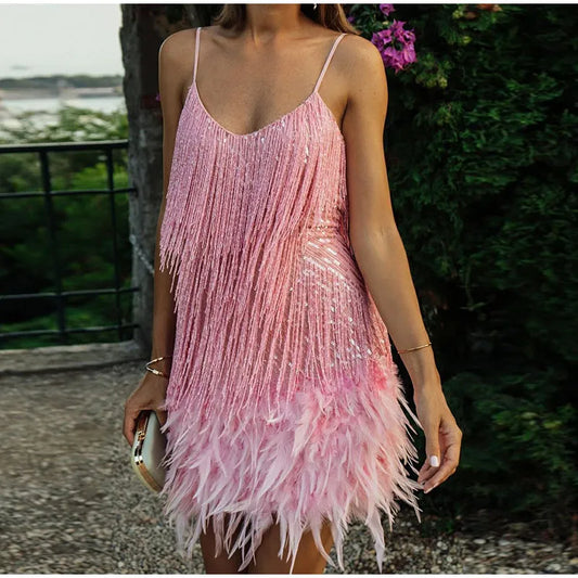 NIMA Chique Mini Tassel Jurk
