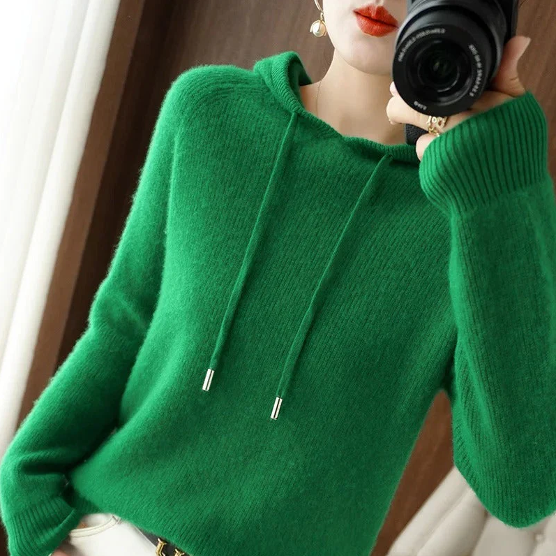 Dorothy - knit hooded sweater