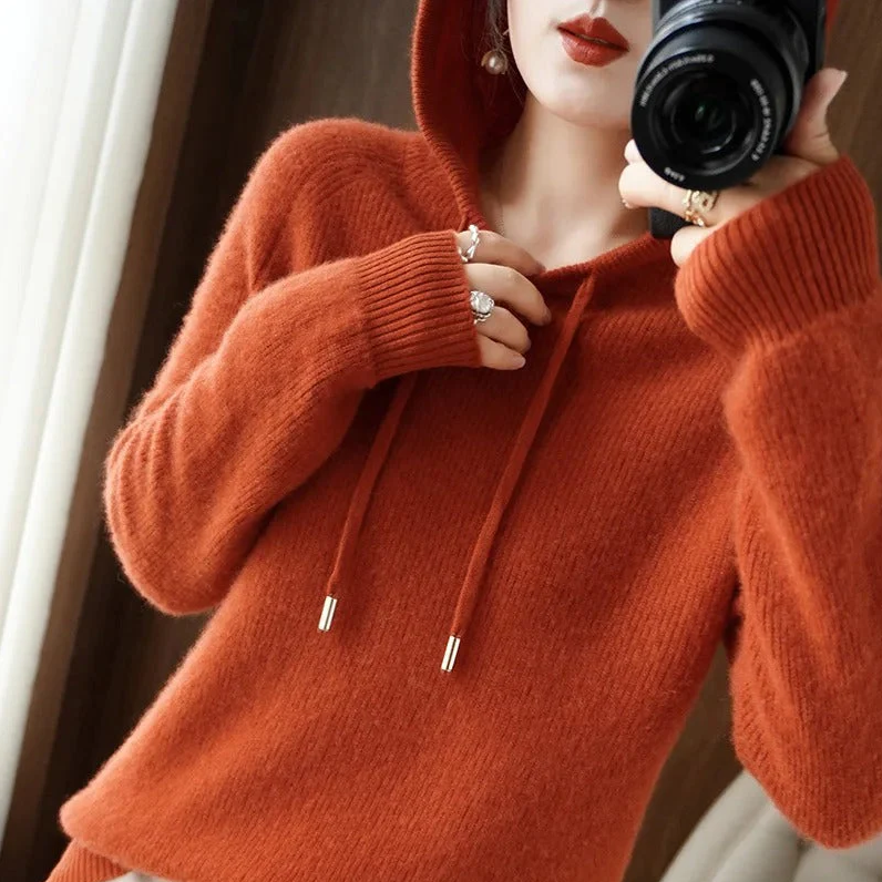Dorothy - knit hooded sweater