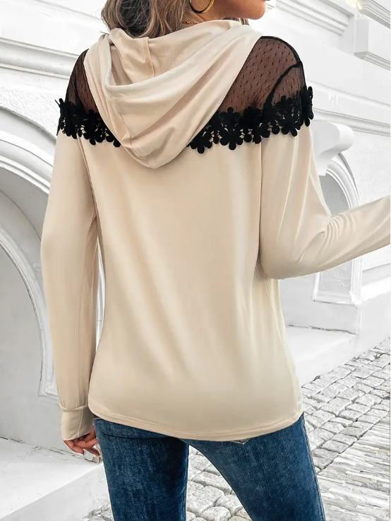 Ila - elegant mesh hoodie