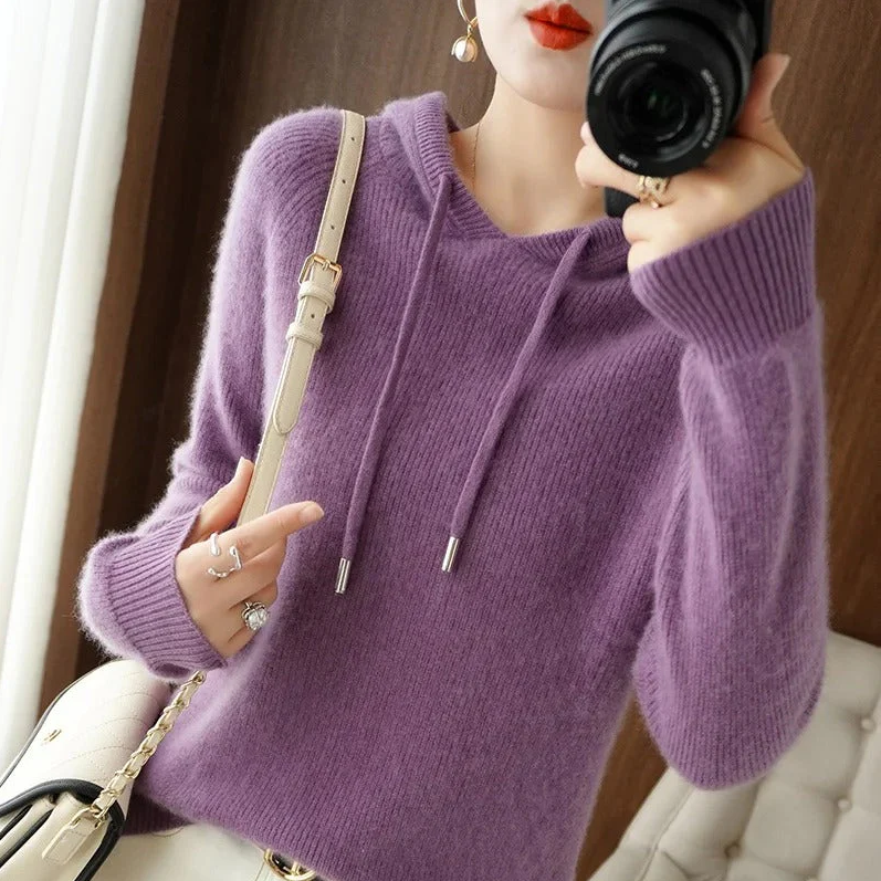 Dorothy - knit hooded sweater