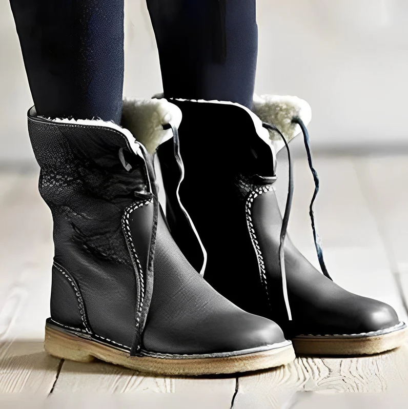 Melugrace - elegant retro boots made of pu