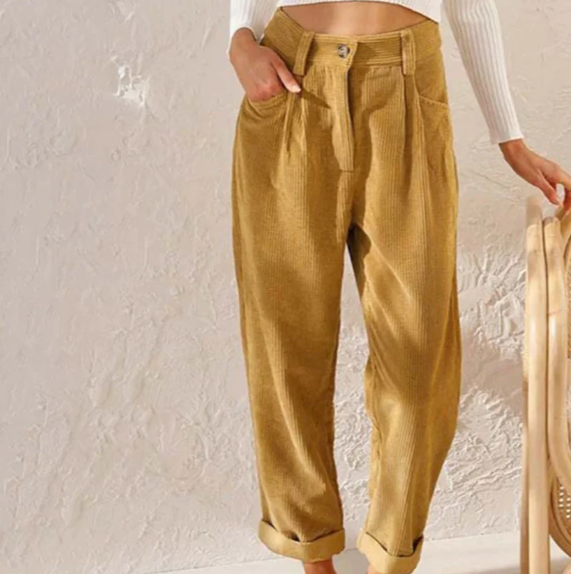 Malia - casual corduroy trousers