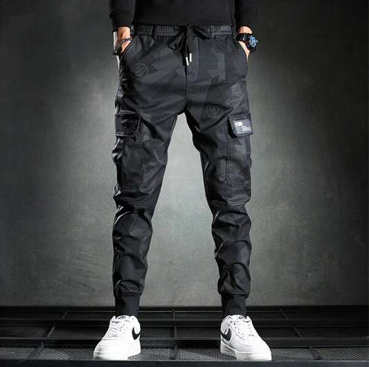 Zwart slim-fit chinobroek voor heren
