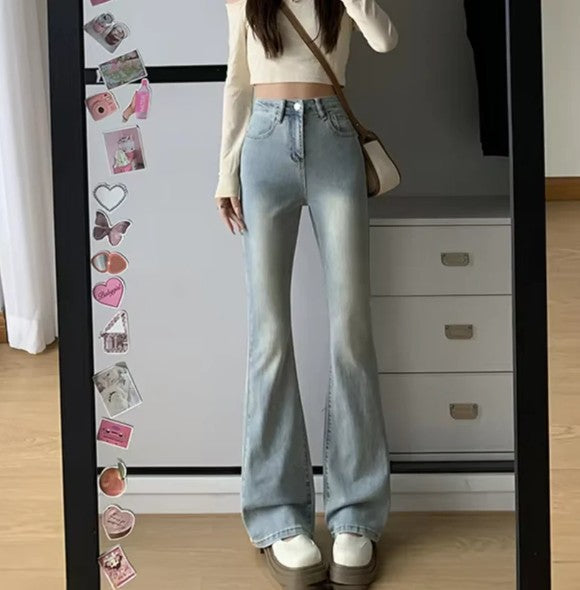 Ariana denim flared trousers