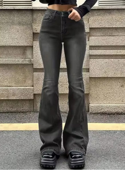 Ariana denim flared trousers