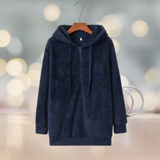 Ysabeau - damesfleece trui met capuchon