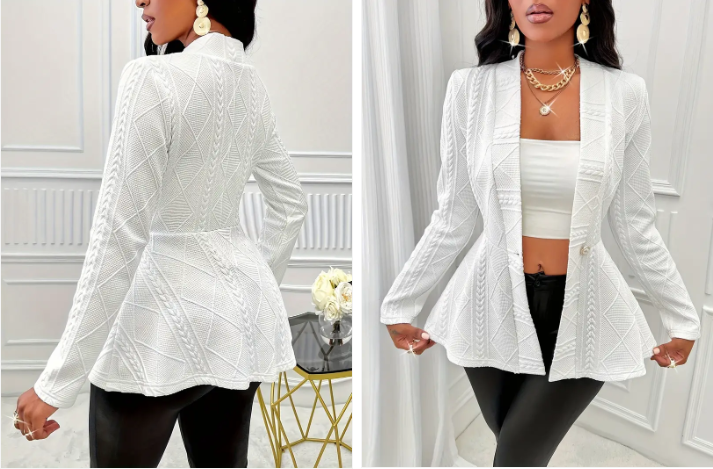 Savannah - elegant knitted blazer
