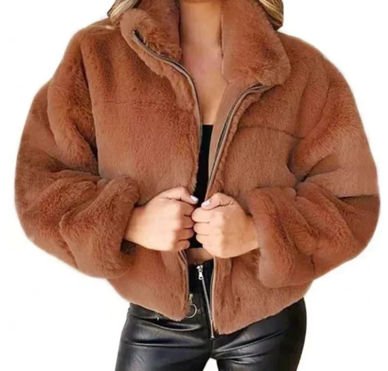 Stylish winter fashion teddy jacket for women - Jana