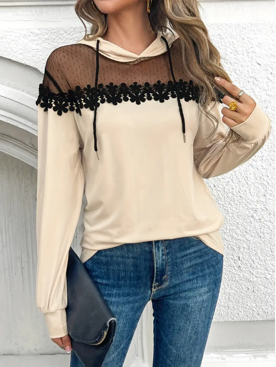 Ila - elegant mesh hoodie