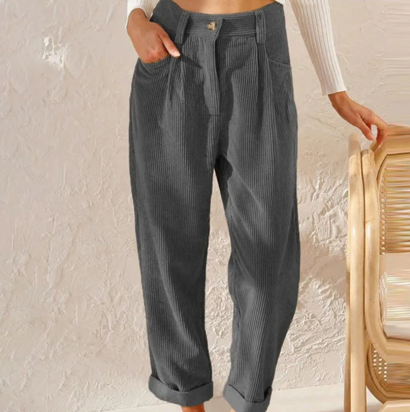 Malia - casual corduroy trousers