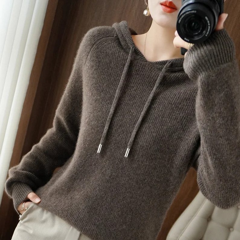 Dorothy - knit hooded sweater