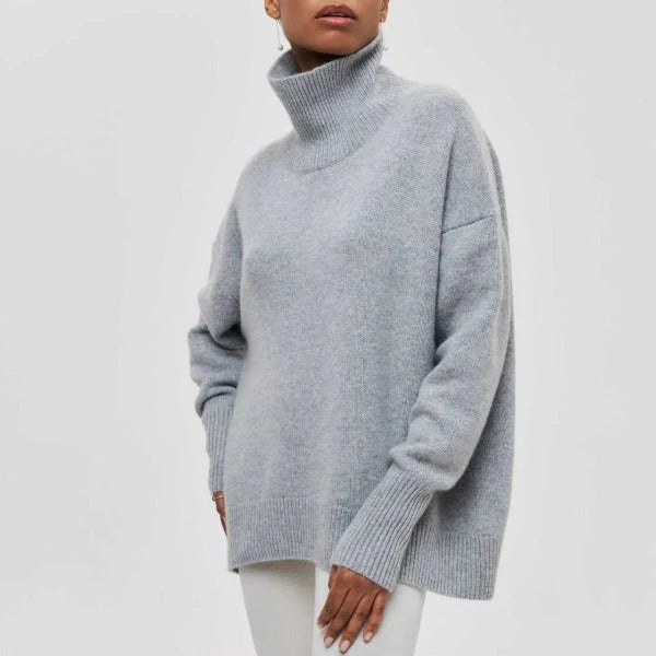 Avery - sweater with high collar