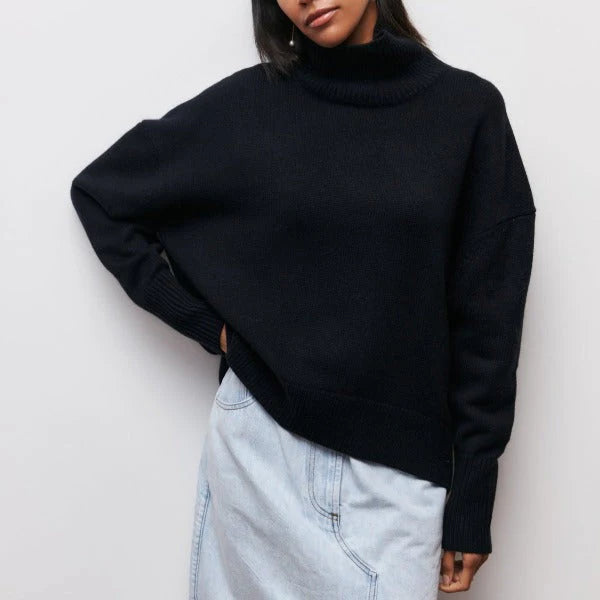 Avery - sweater with high collar