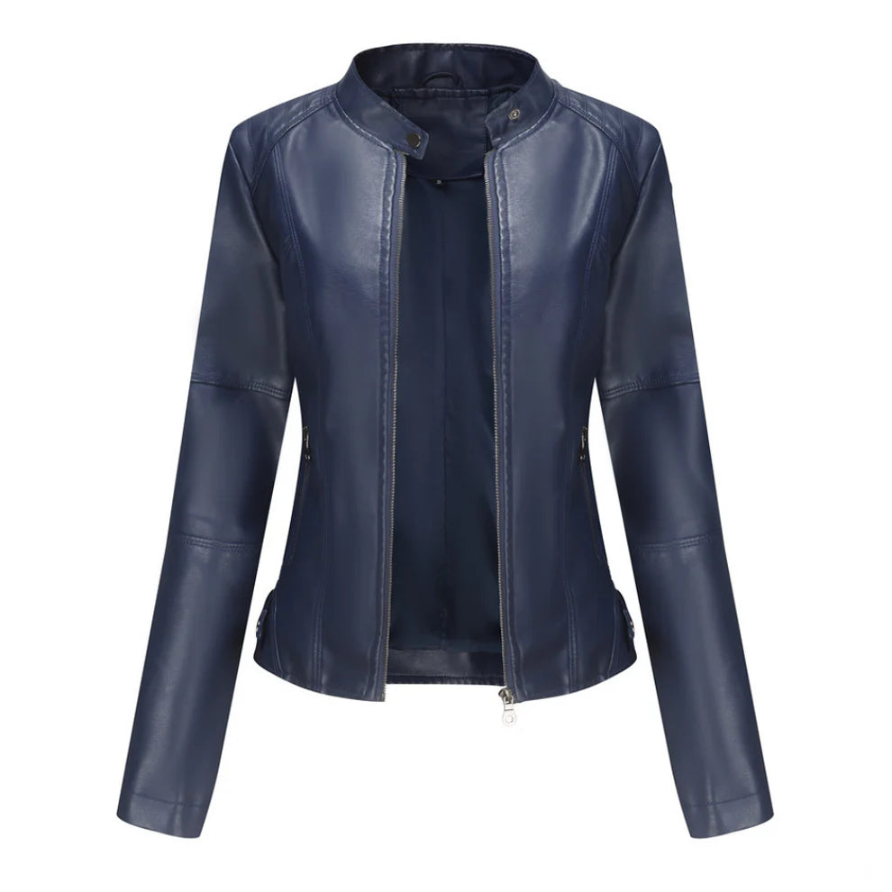 Martha – stylish, slim-fit leather jacket for women