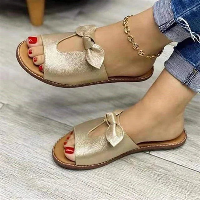 NIMA Sandalen met strikdetail