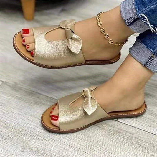 NIMA Sandalen met strikdetail