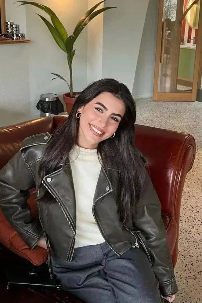 Lola - modern short biker jacket