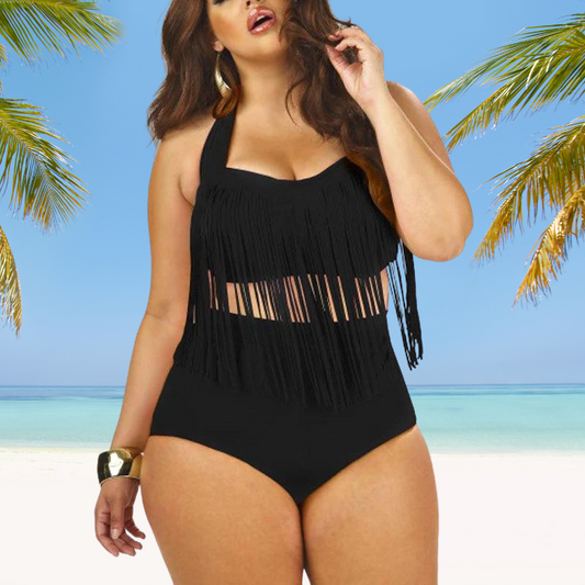 NIMA zwarte halter lichtgewicht bikini grote maten
