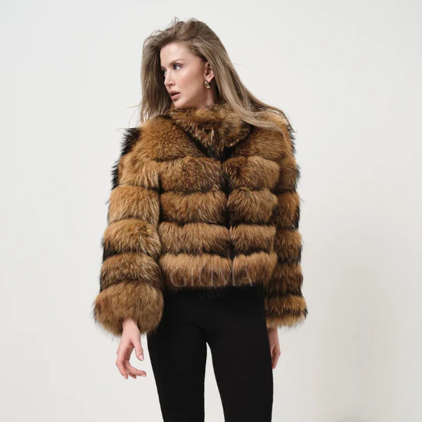 Women’s faux-fur jacket elegant – women