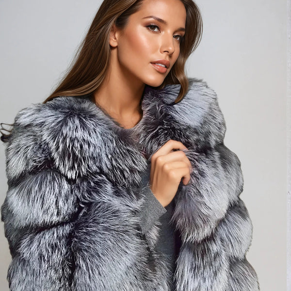 Women’s faux-fur jacket elegant – women