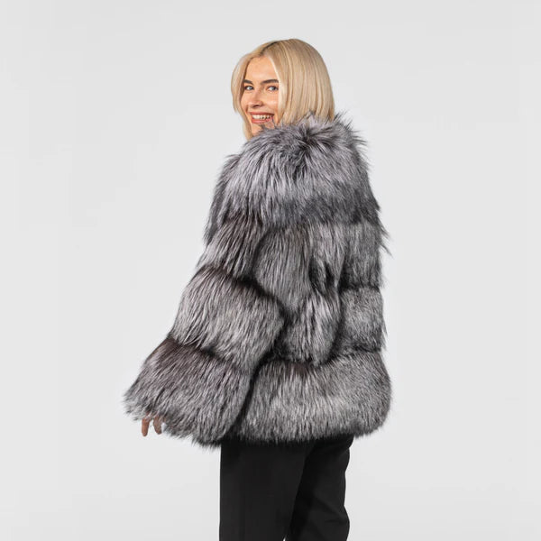 Women’s faux-fur jacket elegant – women