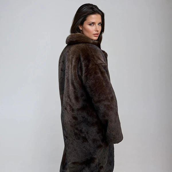 Women’s faux-fur long winter jacket – women