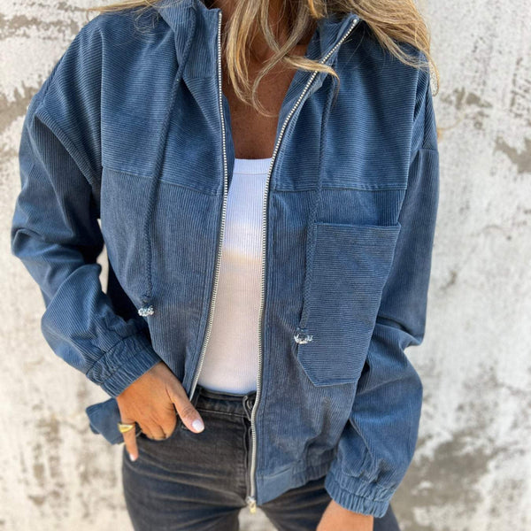 Women’s hooded jacket with zipper stylish comfort – women