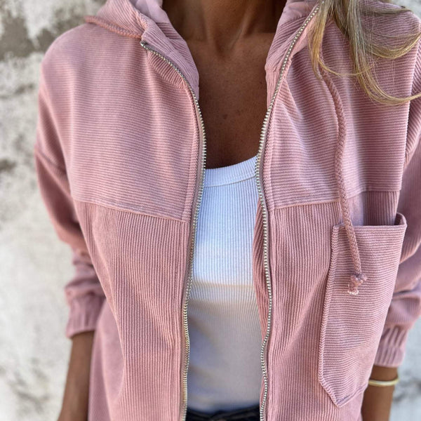 Women’s hooded jacket with zipper stylish comfort – women