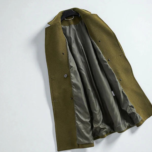 Women’s long wool overcoat double-breasted – women