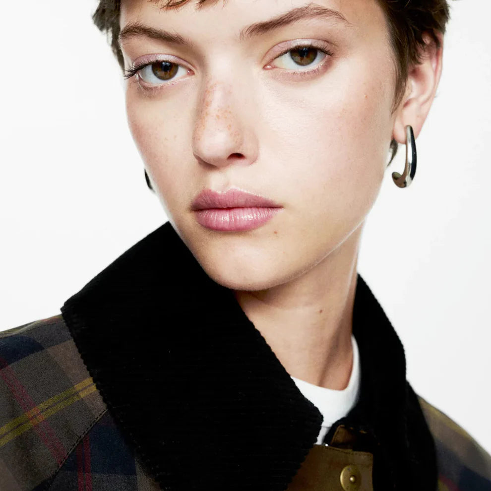 Women’s plaid chore coat oversized – women