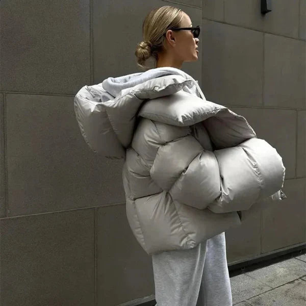 Women’s stylish waterproof oversized puffer jacket – women