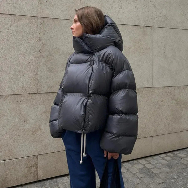 Women’s stylish waterproof oversized puffer jacket – women