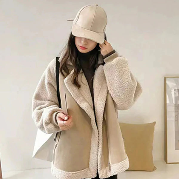 Women’s oversized sherpa winter jacket – women