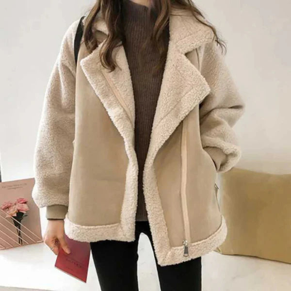 Women’s oversized sherpa winter jacket – women