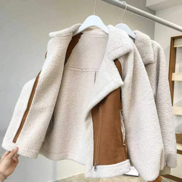 Women’s oversized sherpa winter jacket – women