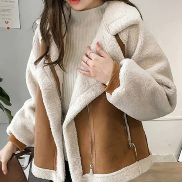 Women’s oversized sherpa winter jacket – women