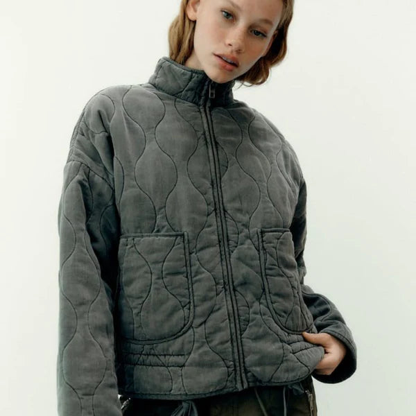 Women’s vintage quilted winter jacket – women