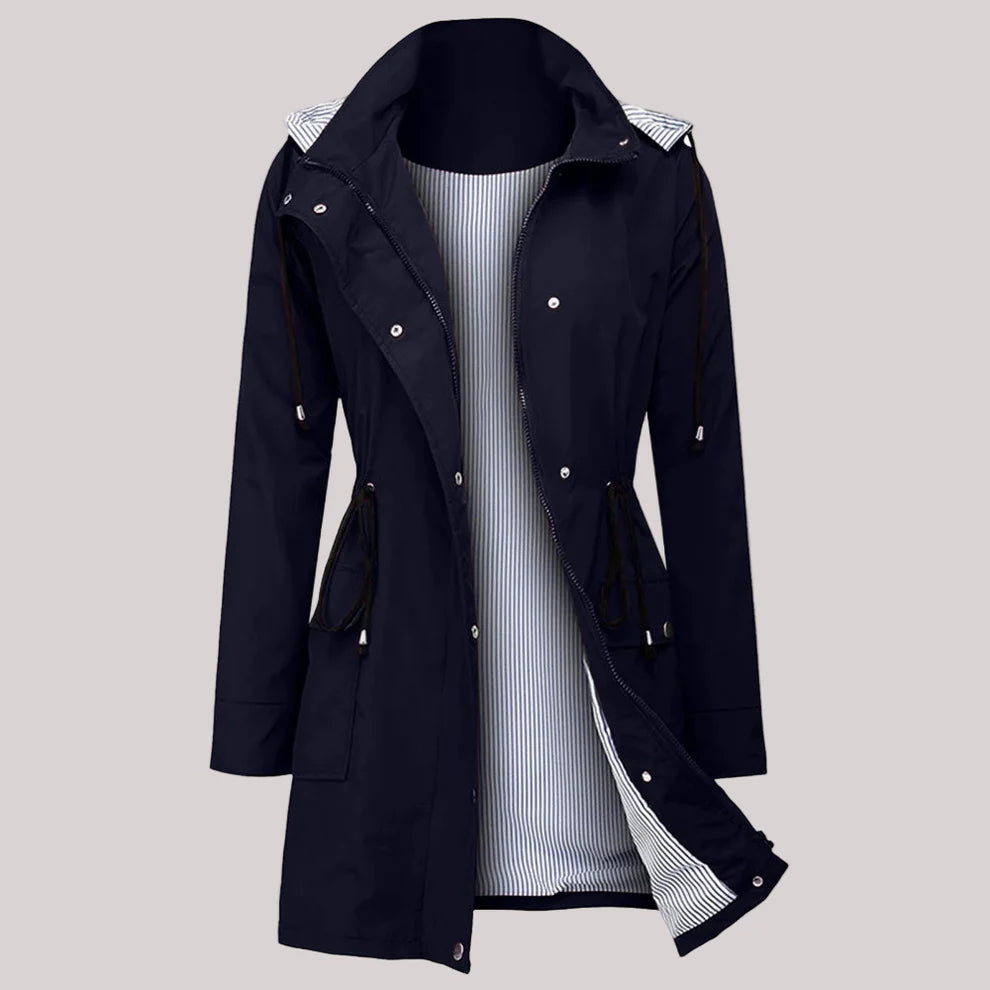 Women's water resistant windbreaker jacket lightweight & stylish