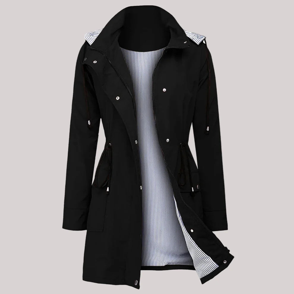 Women's water resistant windbreaker jacket lightweight & stylish