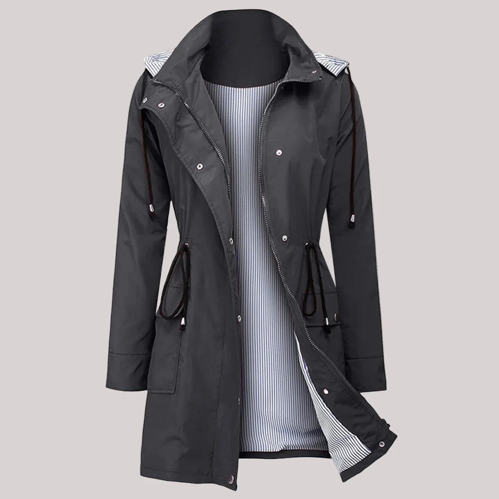Women's water resistant windbreaker jacket lightweight & stylish