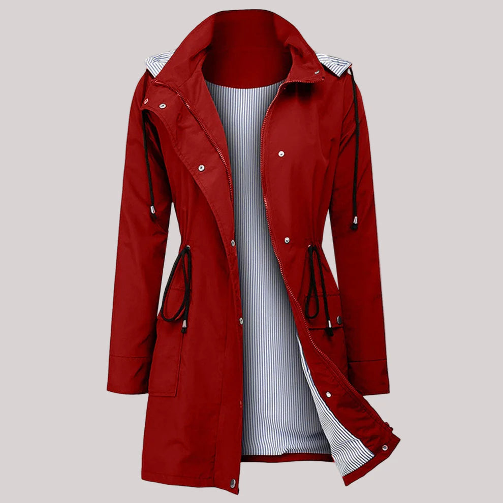 Women's water resistant windbreaker jacket lightweight & stylish