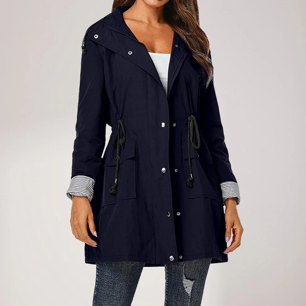 Women's water resistant windbreaker jacket lightweight & stylish